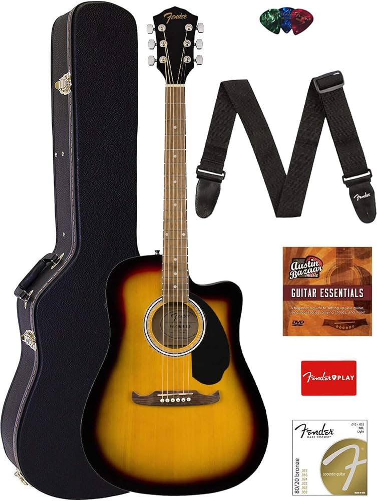 Amazon.com: Fender FA-125CE Dreadnought Cutaway Acoustic